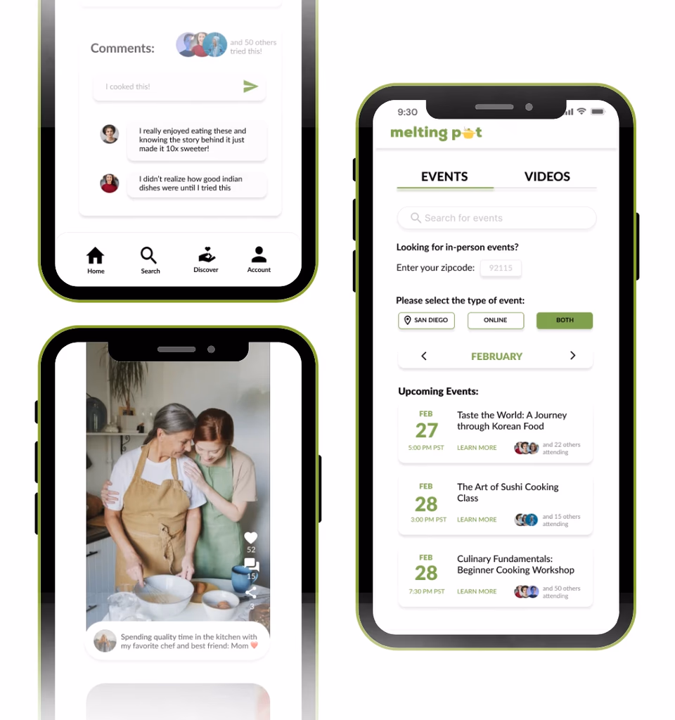 Let the community talk — app screen mockup